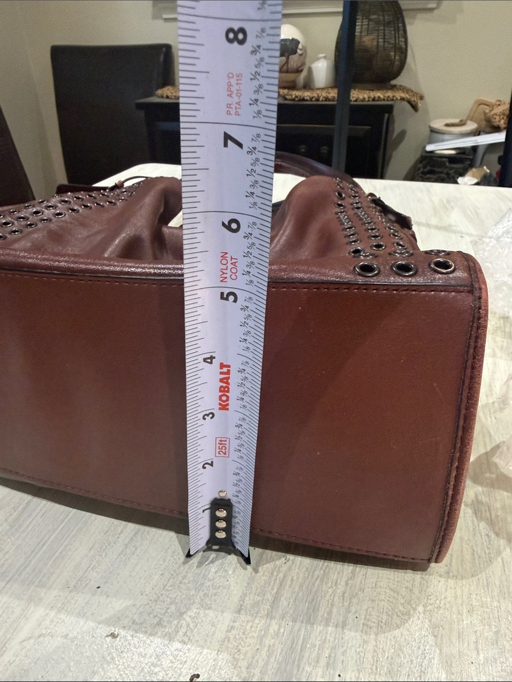Coach Madison Large Studded Leather Hobo Brown - Picture 14 of 16
